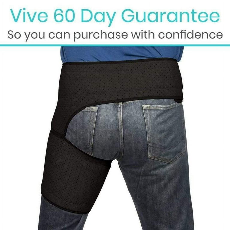 Vive Groin and Hip Brace Sciatica Wrap for Men Women