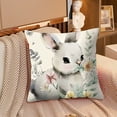 thumbnail image 5 of MXTPOV Happy Easter Pillow Covers, Cute Bunny Easter Rabbits Pillow Covers for Couch Sofa, Easter Decorations, Decorative Throw Pillow Covers for Home Decor, 18x18 in, 5 of 5