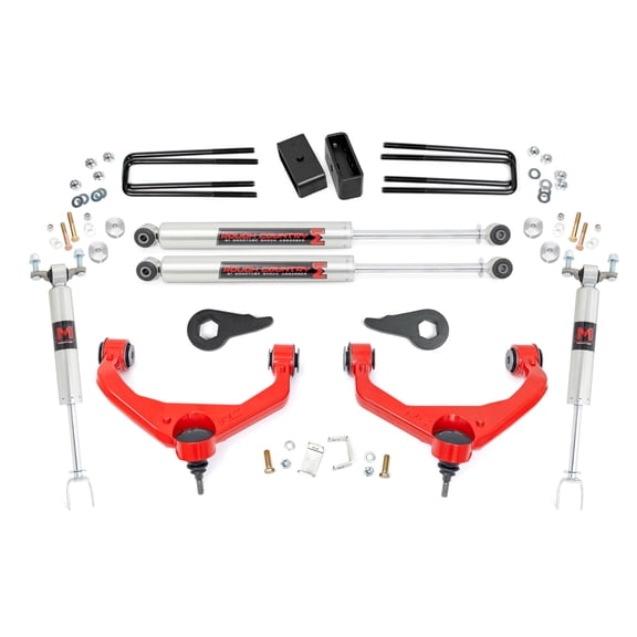 Rough Country 3.5" Lift Kit for 2011-2019 Chevy/GMC 2500/3500 2WD/4WD- 95940RED