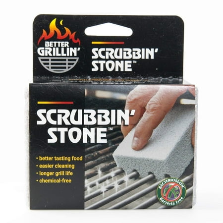 Better Grillinâ?? Scrubbinâ?? Stone Grill Cleaner - Scouring Brick/Barbecue Grill Brush/Barbecue Cleaner - Advanced Green Technology Easily Removes Grime and Grease from BBQ, Grills, Griddles, Racks (Best Way To Remove Paint From Brick)