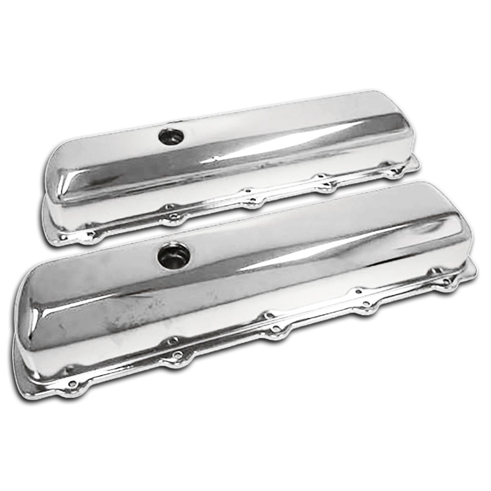 Fits 19641980 Oldsmobile 330350400425455 V8 Steel Valve Covers Chrome