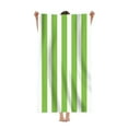 thumbnail image 1 of Paquete de 2 toallas de playa grandes a rayas, toalla de piscina, toalla de baño (verde, 75*150 cm): suave, de secado rápido y ligera, 1 of 5