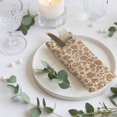 thumbnail image 3 of Cloth Napkins Set of 4 - 20x20 Inches, Brown Floral Washable Reusable Table Napkins, Vintage Rustic Flowers Botanical Spring Soft & Absortbent Dining Napkin for Party Wedding Hotel Restaurant, 3 of 8