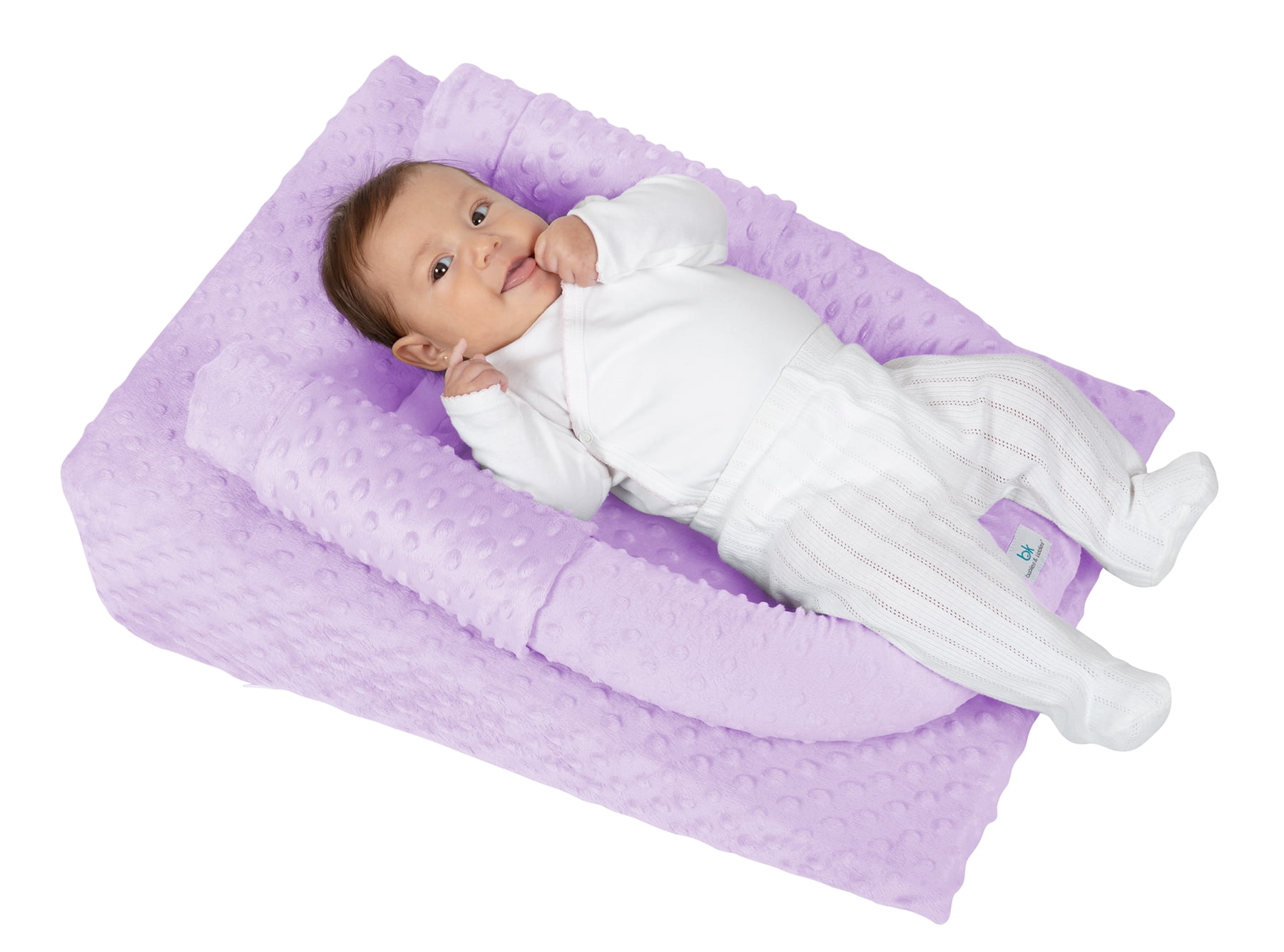 Cojin antireflujo mediano colchon antirreflujo antivuelco reflujo Babies and Kiddies Lila Walmart en linea