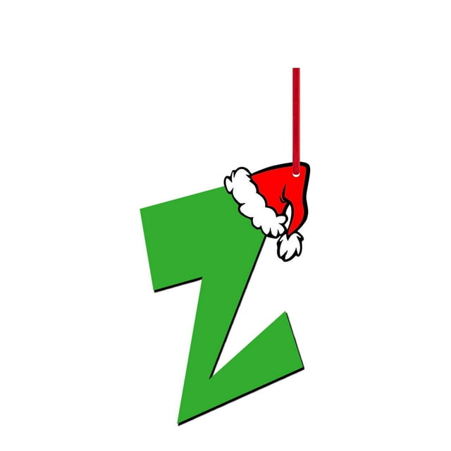 Hangs Christmas Wooden Initial Ornaments Unfinished Alphabet Letters A To Z Decorative Hanging DIY Craft for Tree