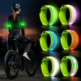 thumbnail image 2 of Rechargeable LED Armband 2-Pack, Running Lights for Runners, Light Up Arm Bands for Walking Running, Reflective Running Gear for Night Safety,6 Colors & 3 Modes & Adjustable Wristbands, 2 of 7