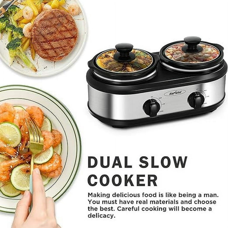 Mini Slow Cooker Set 2-Pack $15 at Walmart