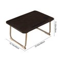 thumbnail image 3 of CNKOO Foldable Bedside Breakfast Tray With Card Slot And Cup Bracket Multifunctional Snack Table Suitable For Dining Sofa Watch Movie And Work Sturdy And Stable, 3 of 7