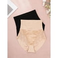 thumbnail image 5 of High Waisted Shapewear Panties for Women Plus Size Seamless Lace Briefs No Show Under Dresses, 5 of 6