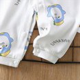 thumbnail image 5 of CAUYDY 0-3M 6-9M 12-18M Preemie Girls One-Pieces Newborn Long Sleeve Sleepwear for Boys Baby Fall Winter Pjs Infant Clothing Sizes 0-3 Months,Light Blue, 5 of 5