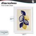 thumbnail image 4 of Stupell Industries Shabby Chic Navy Lemons Botanical Sketch White Framed Print Under Glass, 17 x 23, by Petals Prints Design, 4 of 8