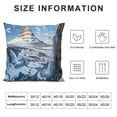 thumbnail image 5 of Orinice Mountain Waterfall Snow Graphic Decorative Pillow Cover 1PC - Winter Aesthetic Home Decor for Couch, Living Room, Bedroom - Men, Women, Boys, Girls 20x20in, 5 of 5
