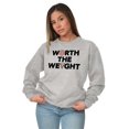 thumbnail image 5 of Worth Weight Pizza Carbs Foodie Lover Sweatshirt for Men or Women Brisco Brands S, 5 of 5
