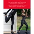 thumbnail image 5 of Wellfit Women's Reflective Rainbow Slim-Fit High-Waist Shaping Performance Leggings, M, Black, 5 of 9