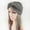 Dark Gray, variant on Women's Faux Fur Headband with Knot Design, Winter Warm Ear Warmer Headband, Soft Stretchable Head Wrap, Wide Knit Headband, Cold Weather Hair Accessory, Fashion Winter Headband - Pink