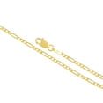 thumbnail image 2 of 10K Yellow Gold Figaro Chain Necklace for Men and Women â€“ Measures 2 mm Thick and 20 Inches Length, 2 of 7