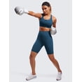 thumbnail image 3 of CRZ YOGA Womens Zip Front High Impact Sports Bra Molded Cup Wireless Workout Yoga Crop Top, 3 of 6