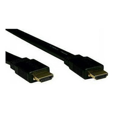 Tripp Lite High Speed HDMI Flat Cable, Ultra HD 4K x 2K, Digital Video with Audio (M/M), Black, 6-ft. (P568-006-FL)