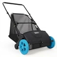 thumbnail image 3 of 21-Inch Push Lawn Sweeper, Heavy Duty Leaf Collector Manual Leaf Sweeper Walk-Behind Grass Collector for Lawns,, 3 of 19