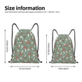 thumbnail image 2 of Balery Retro Hippie Groovy Mushroom Pattern Drawstring Backpack Bag Sport Gym Sackpack Cinch Bags Pattern Drawstring Backpack Bag Sport Gym Sackpack Cinch Bags -Small, 2 of 6