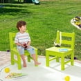 thumbnail image 4 of Gymax 2 Pcs Chaises pour Enfants Intérieur Extérieur Robuste Tout Temps Chaise d'Apprentissage Verte, 4 of 8