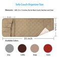 thumbnail image 5 of Lounge Chair Organizer, Armchair Caddy for Couch with Remote Control Holder, Space Saver Non-slip Back Multifunctional Storage for Recliner, Sofa, 5 Pockets, 5 of 5