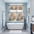 thumbnail image 3 of Vintage Owl Kitchen Curtains Sets for Windows 36 Inch Length, Farmhouse Sping Floral Botanical Postmark Rod Pocket Window Treatments Tier Curtains and Valances Set for Bedroom/Bathroom, 3 of 8