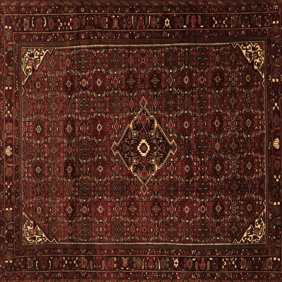 Ahgly Company Indoor Square Persian Brown Traditional Area Rugs, 8' Square
