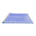 thumbnail image 2 of Ahgly Company Machine Washable Indoor Rectangle Abstract Blue Contemporary Area Rugs, 5' x 7', 2 of 4