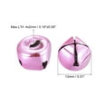 thumbnail image 2 of 13mm Jingle Bells Craft Bells Carbon Steel Electroplating Light Pink 24 Pack, 2 of 5