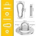 thumbnail image 4 of Ceiling Hook, Stainless Steel Punching Bag Ceiling Bracket Up To 400kg, Heavy, 4 of 5