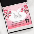 thumbnail image 3 of Me Haces Feliz Spanish Infinity Stainless Steel Pendant Love Message Card Mom Gift, 3 of 7