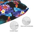 thumbnail image 3 of Fotbe Tropical Palm Leaves Funda de Almohada Decorativa Estilo Occidental, Lujo en Algodón, Fundas para Almohadas King, Cojín Estampado para Decoración del Hogar-16"x24", 3 of 6