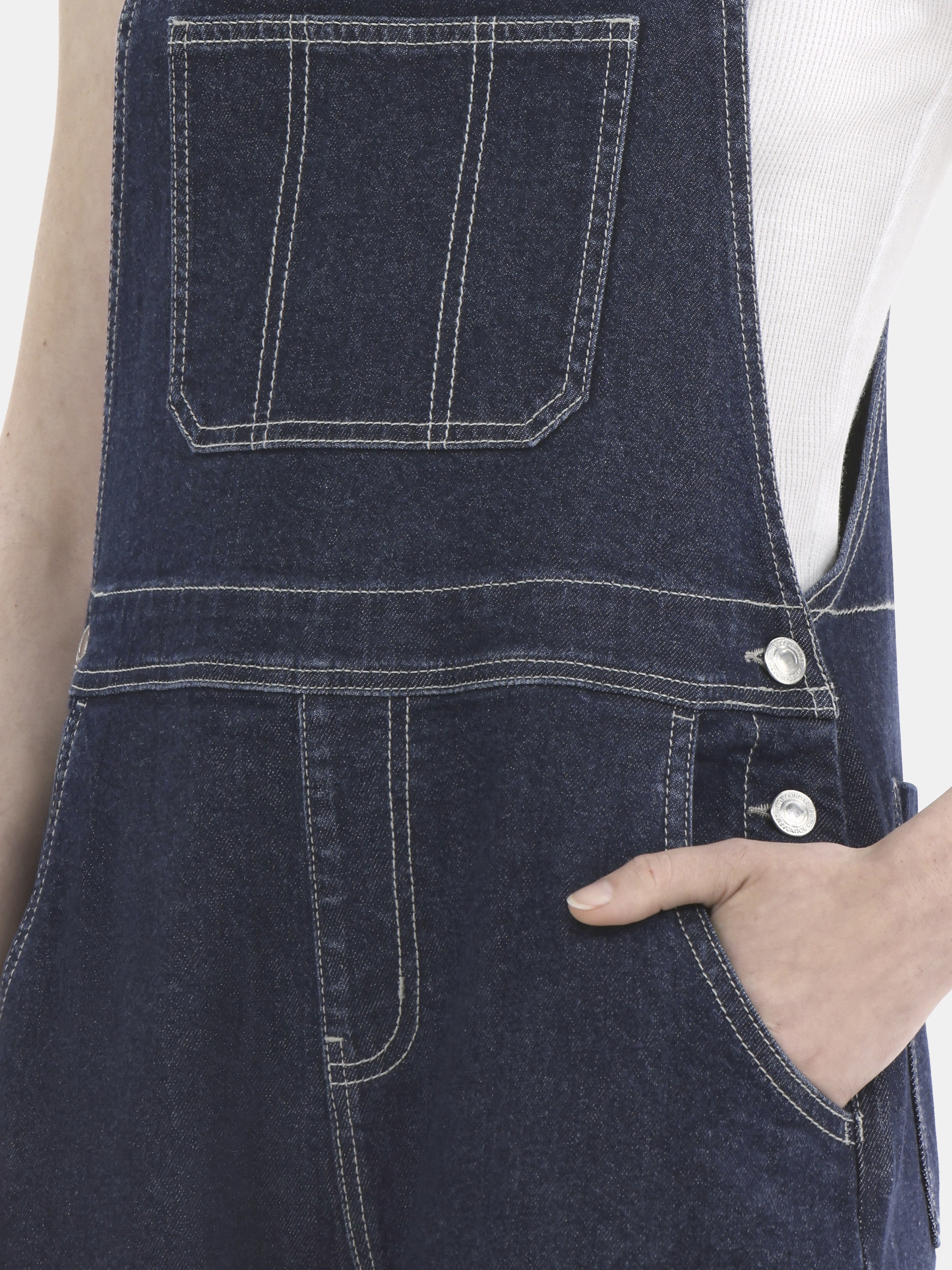 No Boundaries Baggy Denim Overalls, Women's