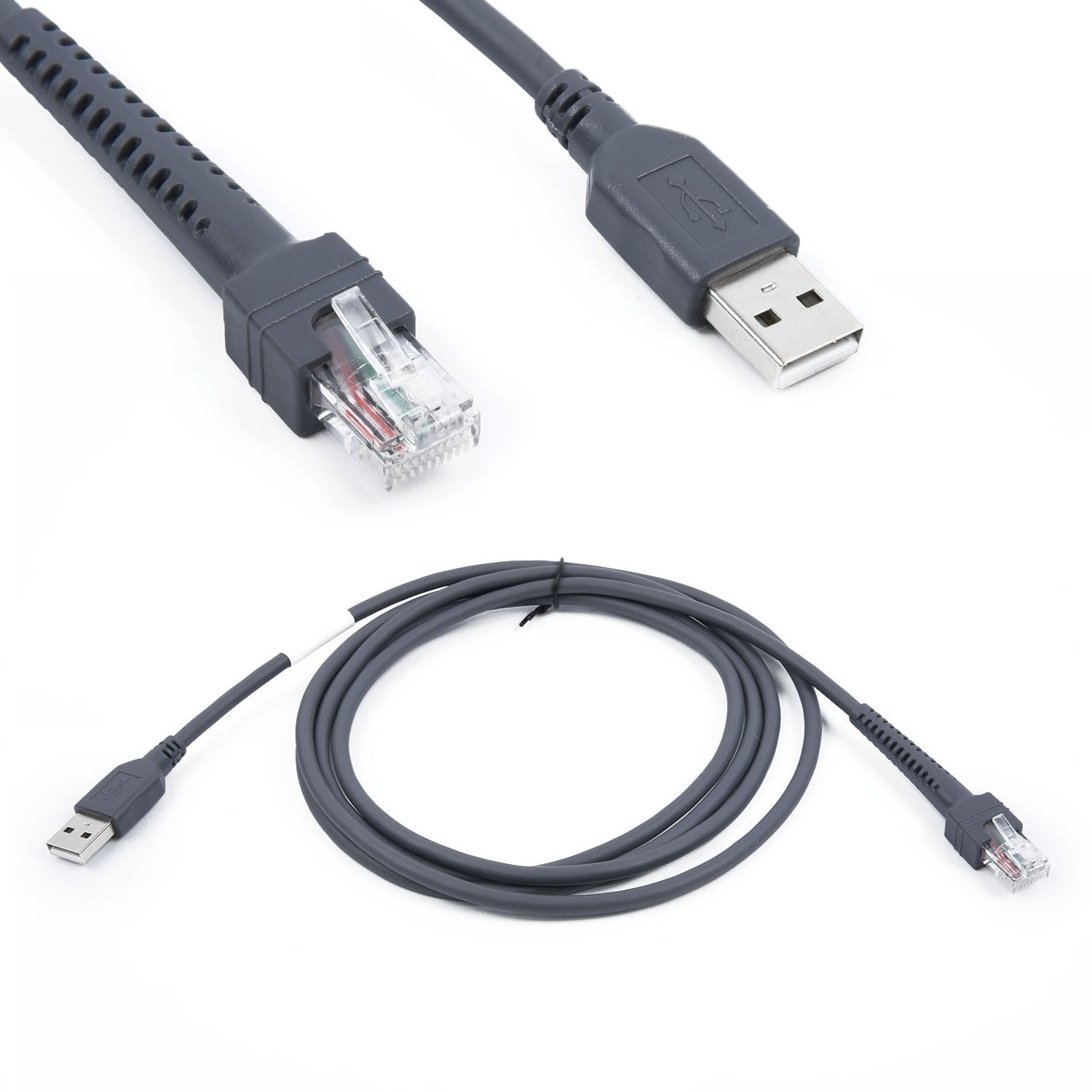 USB Cable Adapter Symbol Barcode Black Scanner LS1203 LS2208 LS4208 AP DS9208 