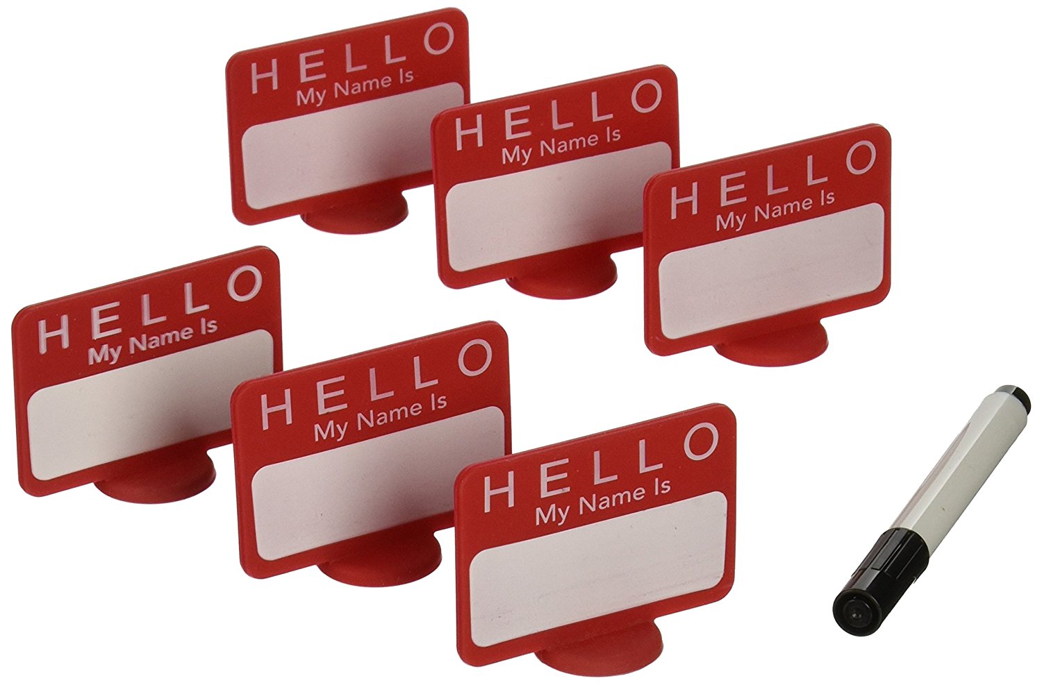 DCI Name Tags Reusable Place Cards, Set of 6
