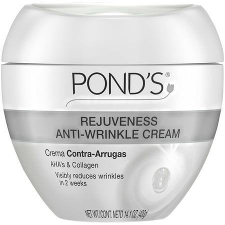 Pond's Rejuveness Anti Aging Face Cream for Fine Lines and Wrinkles, with Alpha Hydroxy Acid and Collagen, 14.1 (Best Natural Anti Ageing Skin Care Products)