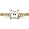 thumbnail image 4 of 14K Yellow Gold 14Ky True Origin Lab Grown Diamond Vs/Si, D E F, Semi-Mount Engagement Rin (Size 7) Made In India rm2643e-100-yld, 4 of 5