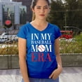 thumbnail image 4 of In My Baseball Mom Era Women's V-Neck T-shirt Funny Mom of Boys Best Team Supporter Mother Active Sports Child Mommy Tee, 4 of 7