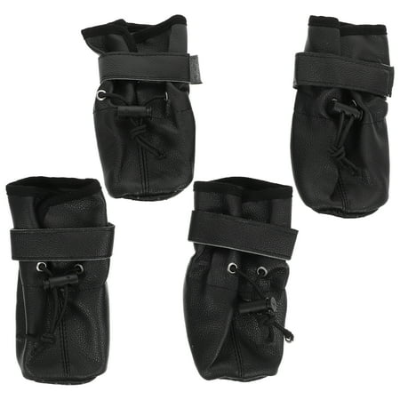

Bestonzon Dog Shoes Boots Puppy Winter Hiking Snow Leather Walking Waterproof Non Booties Dogs Large