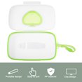 thumbnail image 2 of CHUANK Distributeur de Lingettes Humides de Voyage 2 Pcs - Contenant Portable (Blanc+vert), 2 of 10