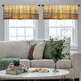thumbnail image 4 of LALILO Kitchen Curtain Valance Beautiful Sunset Beach And Rod Pocket Window Curtain 52"x 18" Set of 2, 4 of 5