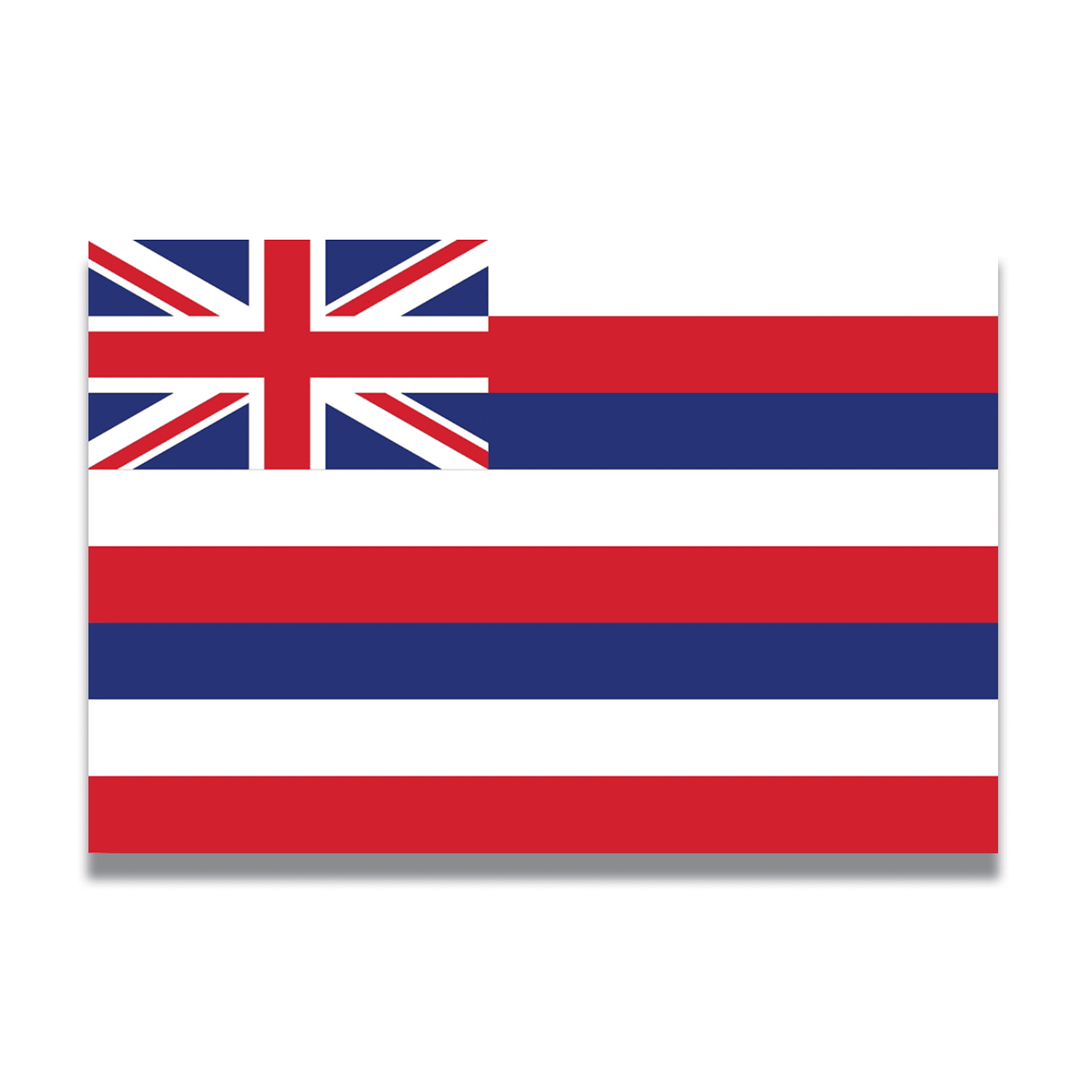 Me Up Hawaii US State Flag Vinyl Automotive Decal, 4x6