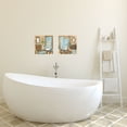 thumbnail image 2 of French Blue and Brown Bathtub and Sink Adult Bathroom Decor; 2 - 12" x 12" Unframed Posters, 2 of 3