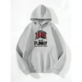 thumbnail image 3 of Whichone Men's Funny Mountains Wildlife Hooded Sweatshirt Hoodie Medium Gray, 3 of 9
