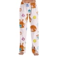 thumbnail image 6 of Hearthz Easter Pajamas for Women Pants Cute Rabbit Bunny Print Wide Leg Lounge Pants Women Baggy Soft Comfy Lightweight Sleep Pants for Women Soft, 6 of 8