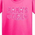 thumbnail image 4 of Inktastic Mama's Girl Pink with Hearts Youth T-Shirt, 4 of 5