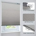thumbnail image 3 of LazBlinds Cordless Cellular Shades, No Tools No Drill Light Filtering Honeycomb Shades Pleated Blinds for Windows, 28'' W x 64'' H, Dovy Grey, 3 of 5