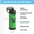 thumbnail image 2 of FUNTAINER 16 Ounce Stainless Steel Vacuum Insulated Bottle with Wide Spout Lid, MINECRAFT, 2 of 3
