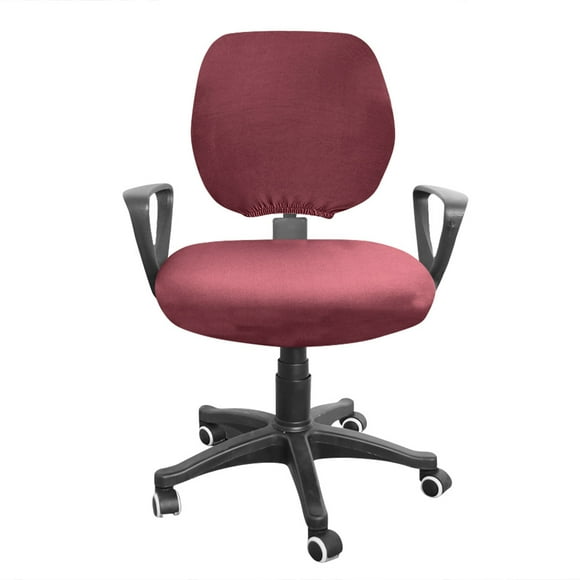 Peggybuy Spandex Stretch Computer Chair Cover Office Chairs Seat Case (Wine Red)
